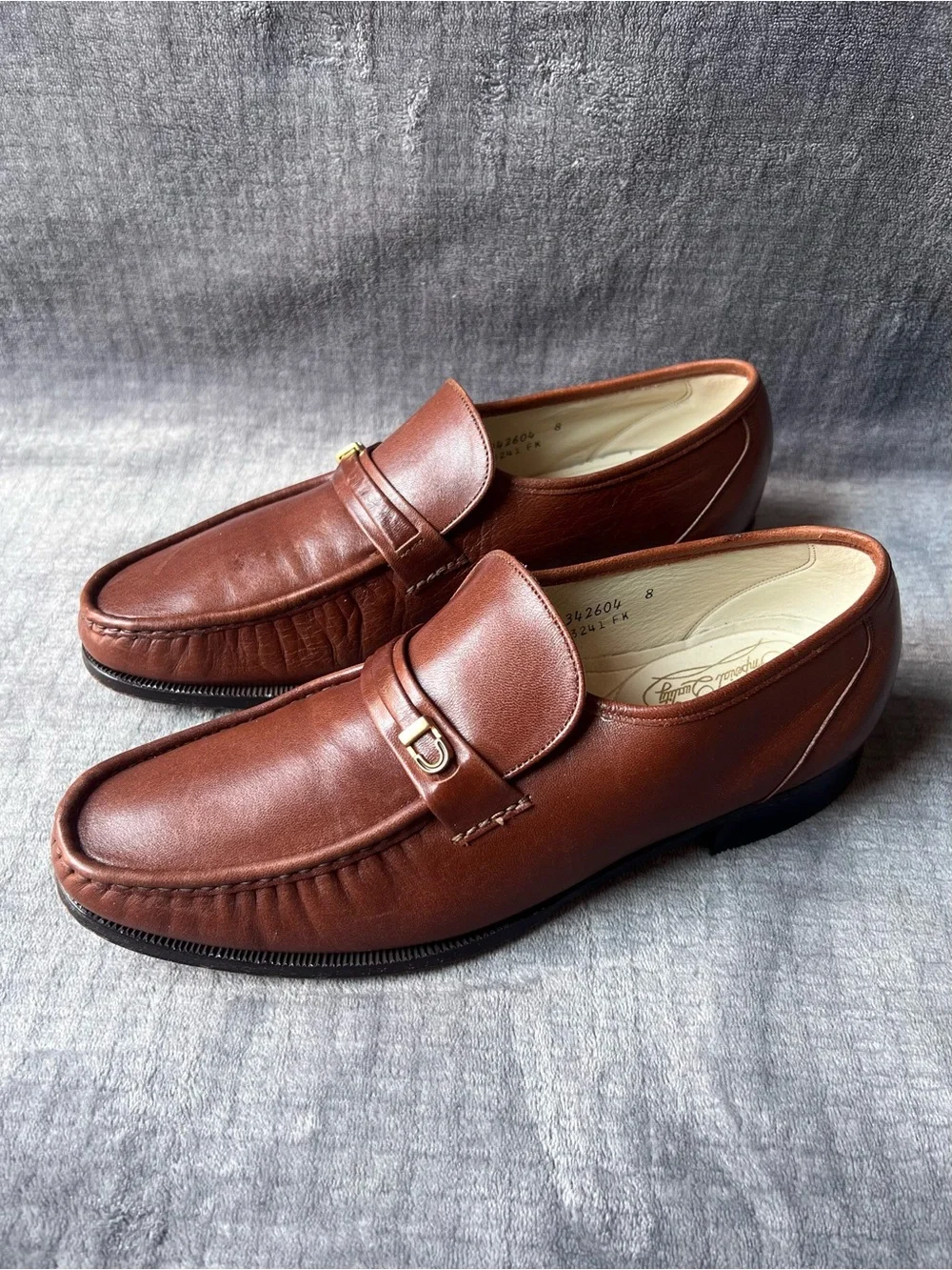 Florsheim Imperial Como Leather Loafers Sz 9 D Slip On Moc Toe 93241 Brown